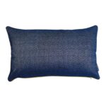 Poduszka dekoracyjna scandi 30x50 granatowa srebrna złota